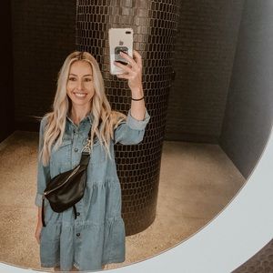 Free People Nicole Denim Shirt Dress